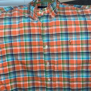 Mens Ralph Lauren polo shirt sleeve shirt size Large